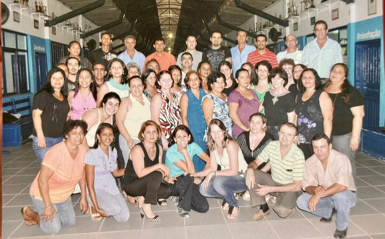 Rosângela com equipe escolar